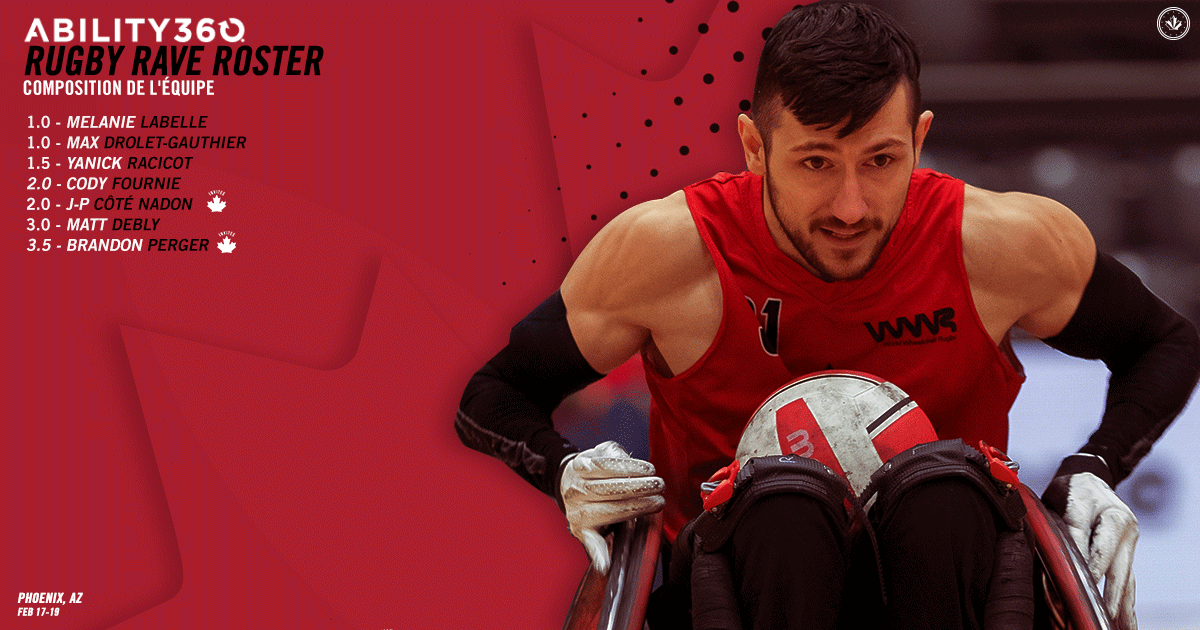 WCRugbyCanada's tweet photo. WRC announces the 7 athletes attending @ability360 Rugby Rave in AZ.
/
RFRF annonce les 7 athlètes participant à @ability360 Rugby Rave en AZ. https://t.co/duPHlttW9W
