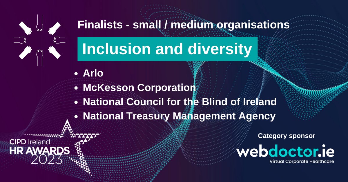 cipdireland's tweet photo. Many thanks to @WebDoctor_ie for sponsoring the  #CIPDHRAwards 2023 #Inclusion &amp; #diversity - small/medium organisations category! 🤩

🏆Winner will be announced on 24 February at the Round Room in the Mansion House, best of luck to all finalists!

#inclusionanddiversity #awards https://t.co/hEEcu8wB5V
