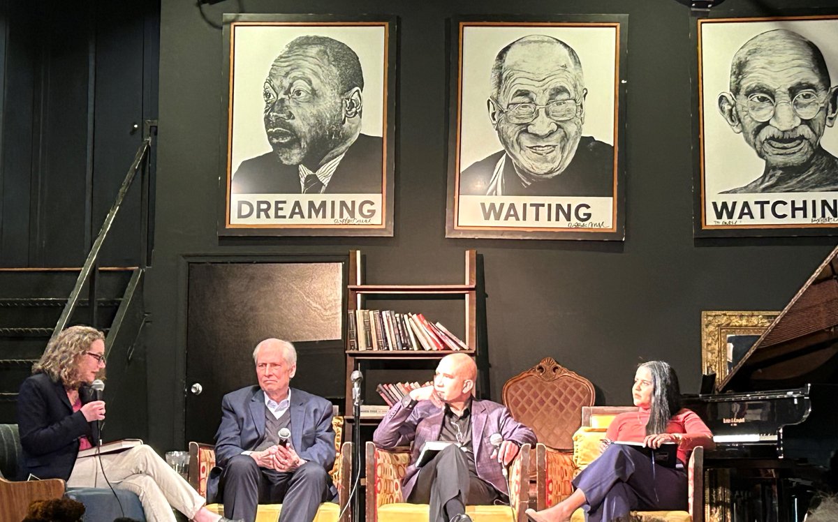 Full house last night at @busboysandpoets for the DC launch of 'Parsimony and Other Radical Ideas about Justice' edited by AV Executive Vice President of Criminal Justice @JTravis48 and @WesternBruce. Find out more about this new book: bit.ly/3jOhHpm