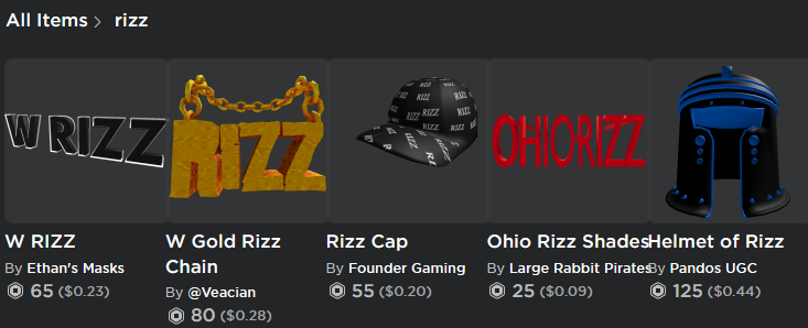 they killed my rizz hat, thankfully there are 5 other rizz items that are completely unaffected because roblox just doesnt like me or something