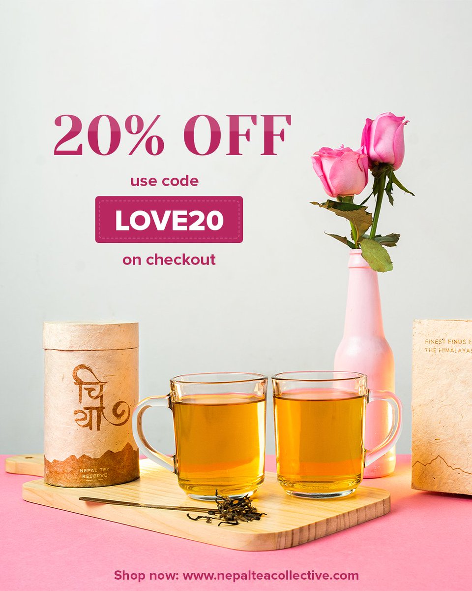Sending y'all virtual love with a special discount code ❤
nepalteacollective.com

#nepaltea #nepalteacollective #greentea #blacktea #tea #ValentinesDay