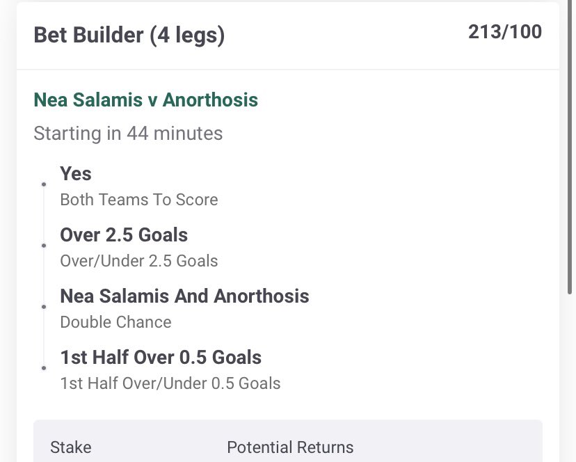 Onside_view's tweet photo. 🇨🇾 A bit like yesterday… early 2/1 tip on a relatively dry night of football

Anorthosis are way down on their away goal avg after a barren run on the road. 

Nea Salamis don’t draw games this season 👍 https://t.co/1W76pD293P