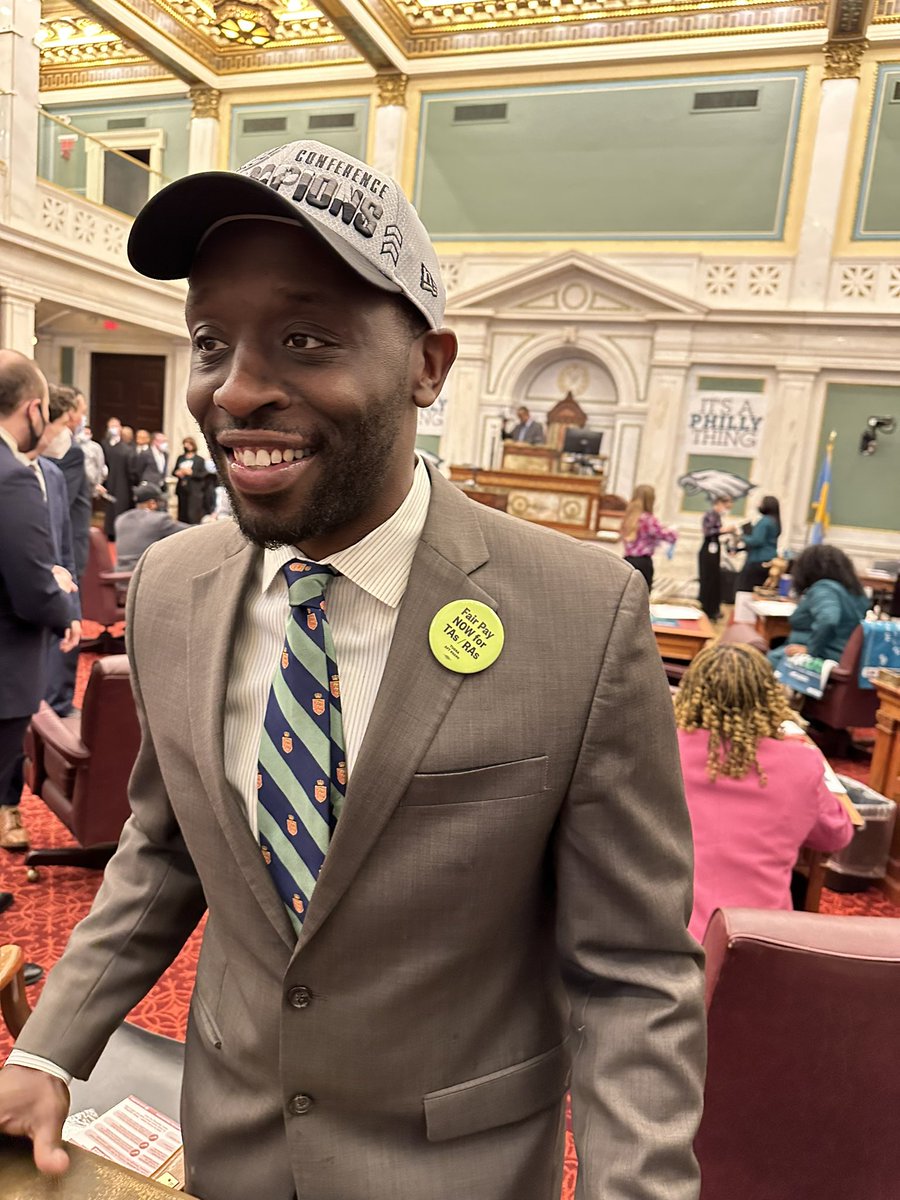 PFT (@pftlocal3.bsky.social) (@pftlocal3) on Twitter photo (1/2) In addition to the <a href="/Eagles/">Philadelphia Eagles</a> green AND the <a href="/TUGSA_6290/">TUGSA</a> green button, <a href="/CMThomasPHL/">Councilmember Isaiah Thomas</a> introduced a resolution today urging the settlement of a #faircontractnow for striking TUGSA members. #phled #TUGSAStrike (1/2) In addition to the <a href="/Eagles/">Philadelphia Eagles</a> green AND the <a href="/TUGSA_6290/">TUGSA</a> green button, <a href="/CMThomasPHL/">Councilmember Isaiah Thomas</a> introduced a resolution today urging the settlement of a #faircontractnow for striking TUGSA members. #phled #TUGSAStrike
