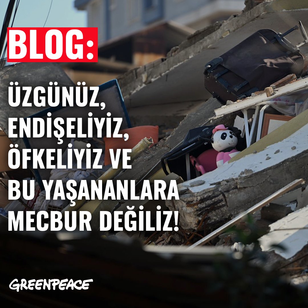 Bugün depremin 4. günü. Konunun uzmanları yıllardır bölgedeki deprem riskine dair uyarılarda bulunuyor. Tüm uyarılara rağmen öngörülen ve önlenebilir bir felaket yaşandı. Çok üzgünüz.+
