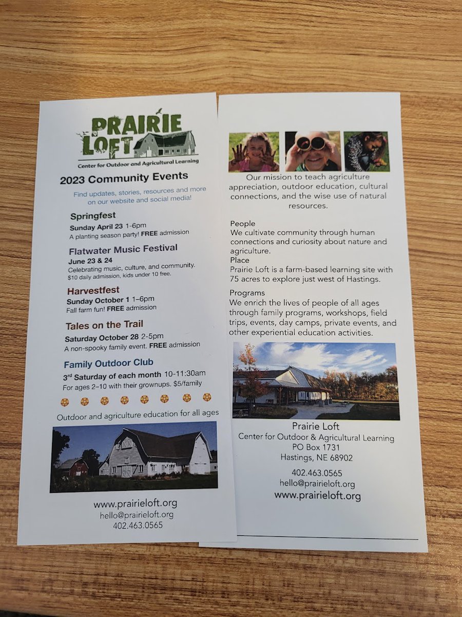 We would love to see you come check out Praire Loft this year! Along with several community events we host many field trips and have a wide variety of summer camps. Stay tuned for updates!