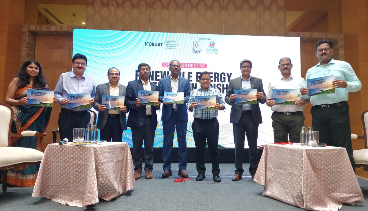 GridcoOdisha's tweet photo. A Round Table discussion on ‘RE Potential in Odisha’ was organised by iFOREST today in august presence of Shri Nikunja B. Dhal, Additional Chief Secretary, Energy. The discussion was attended by Officials of Odisha Power Sector and Industry Specialists. https://t.co/pXyWPiJ0tN