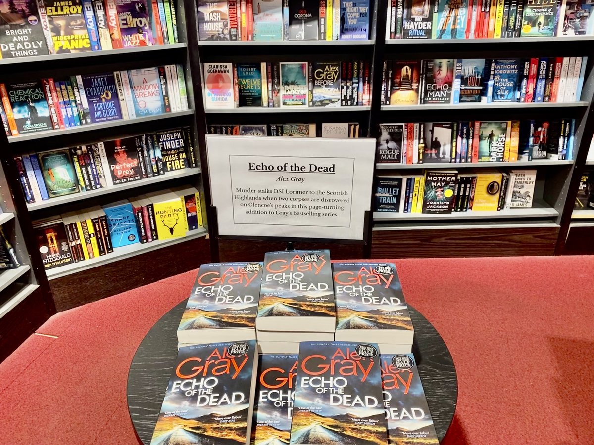 ⁦@Waterstones⁩ #Glasgow ⁦@Alexincrimeland⁩ on display - so to all readers of crime fiction, get your copy of this fantastic mystery including #mountains #plants #search #murder ……before the next one in the Lorimer series comes out ……⁦@agentjenny⁩