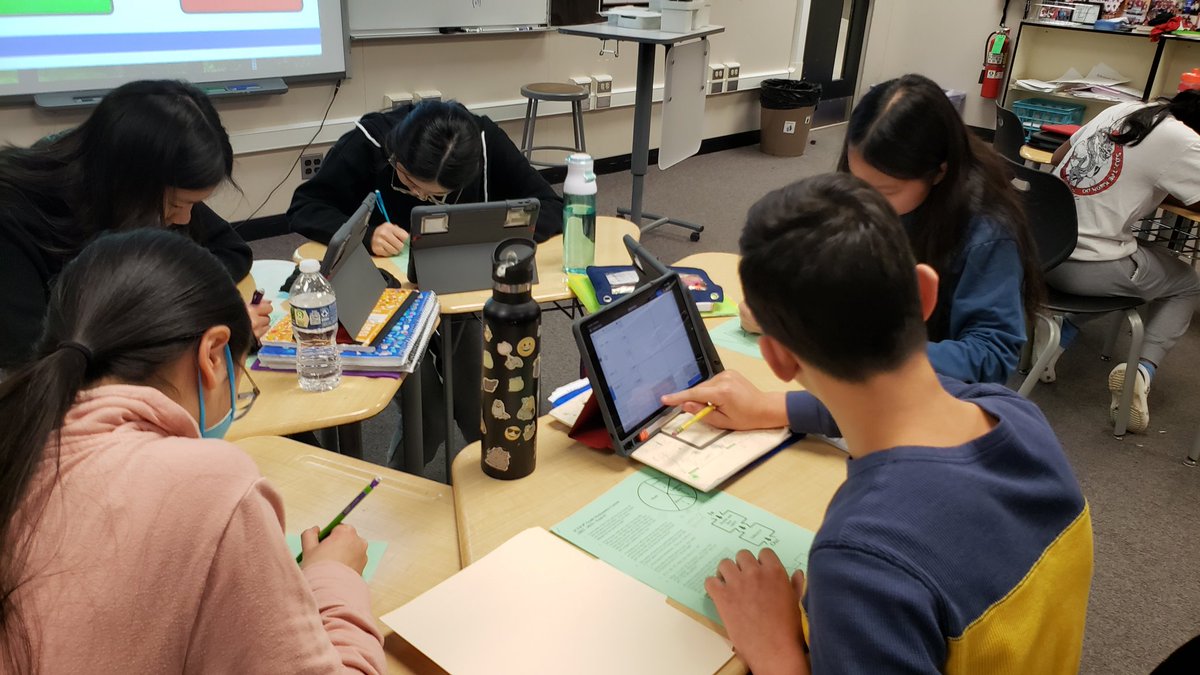 <a href="/StationMS220/">Station Middle School</a> 8th graders hard at work on the <a href="/MathICTM/">ICTM — Illinois Council of Teachers of Mathematics</a> contest #2 (of 3) today, hoping to defend their title as champions they earned as 7th graders!