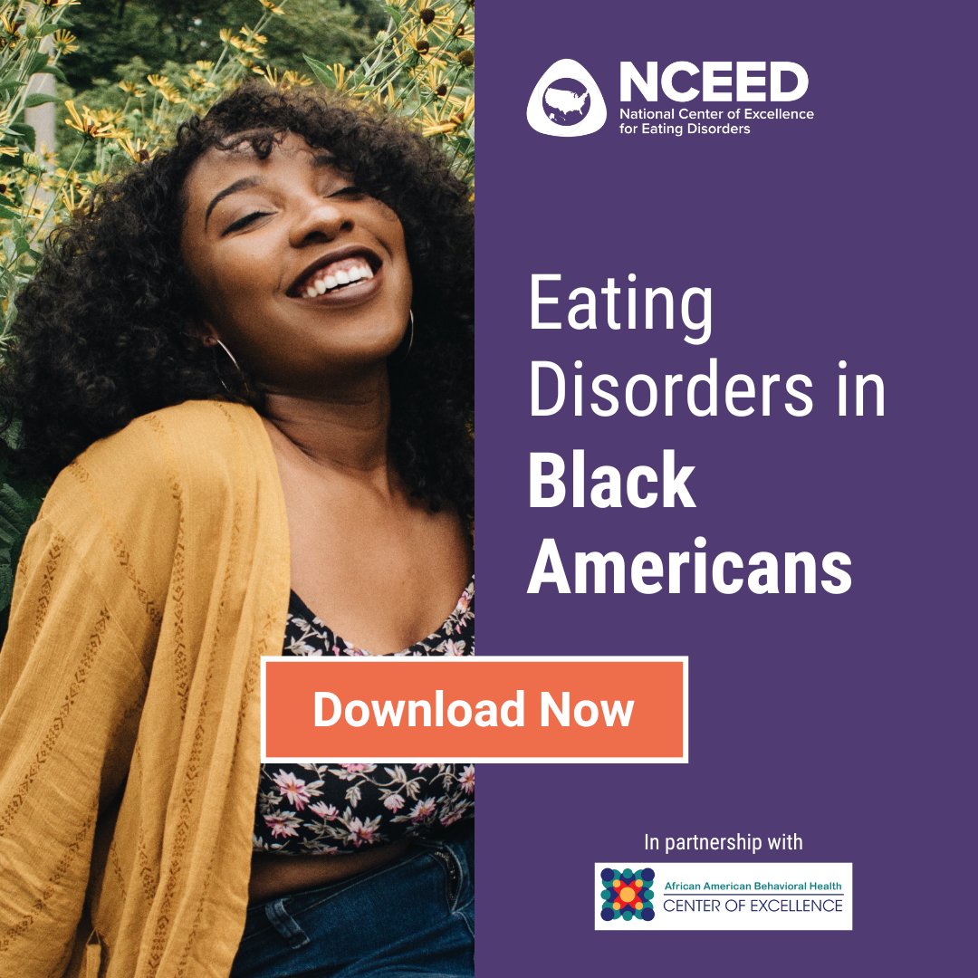 nceedus's tweet photo. Eating disorders are historically underdiagnosed in Black Americans. It is important to know why that is and how you can help change it. Download our flier today. https://t.co/dp2KmyIcXw https://t.co/qUJNOoThX9