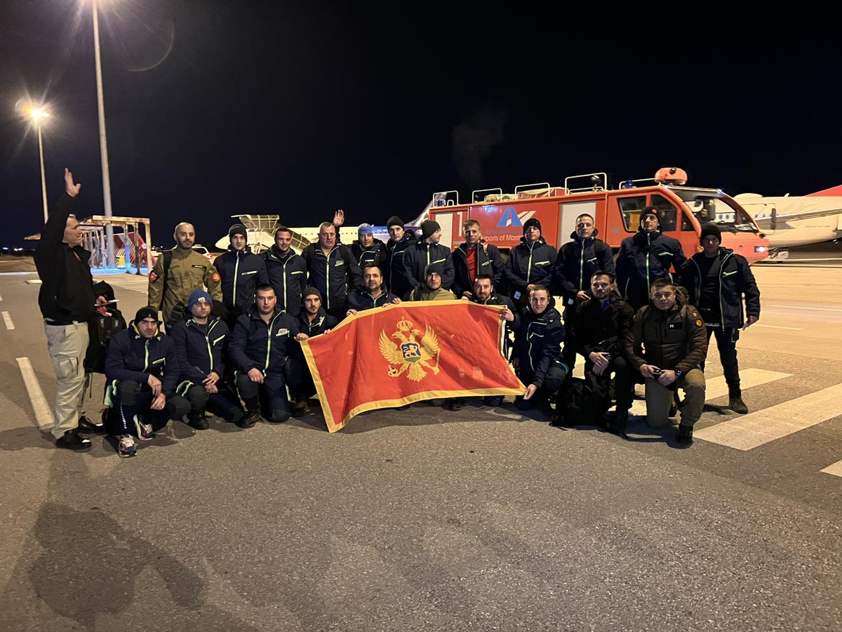 eu_echo's tweet image. Montenegro has deployed a search and rescue team to Türkiye via the #EUCivilProtection Mechanism to help respond to the devastating consequences of the #earthquake.

A big thank you to the rescuers for your life-saving efforts! 🇲🇪🇪🇺🤝🇹🇷