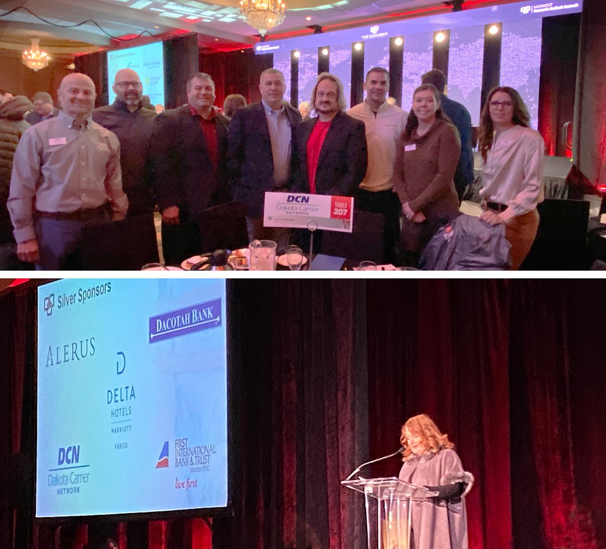 DCN_ND's tweet image. The @FMWFChamber Economic Outlook Summit did not disappoint! Great insight from panels representing very diverse industries and strong keynotes. To summarize: optimism is high! #MidwestSummit