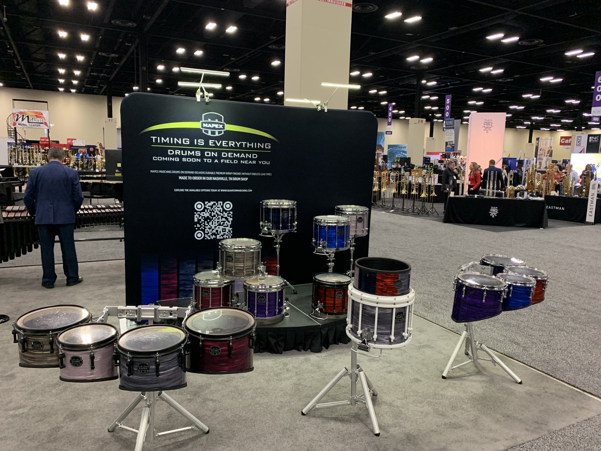 Come visit our booth at TMEA and check out some of the finishes we have on display that are part of the new Drums on Demand program! #mapexmarching #mapex <a href="/TMEA/">TMEA</a>