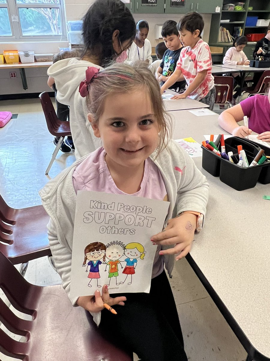 Getting ready for Virginia Kindness Week @GlenkirkES #pwcscounseling
