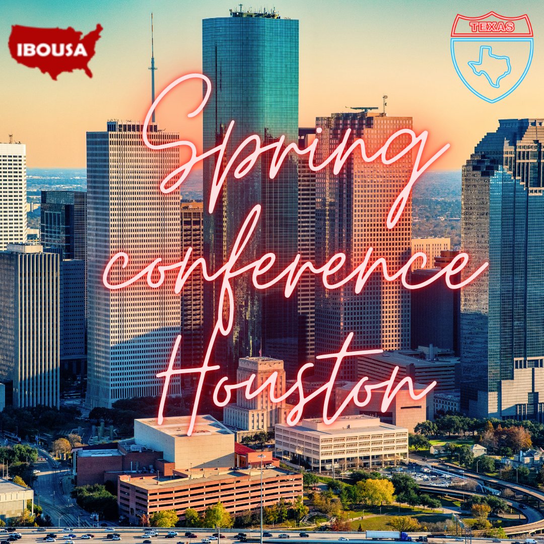 📢 IBOUSA Spring Conference 2023 is being held in Houston, TX!
Registration is live through our website at Ibousa.org.
If you'd like to take advantage of Early Bird pricing, it has been extended through 2/28/2023.
We can't wait to see everyone there!