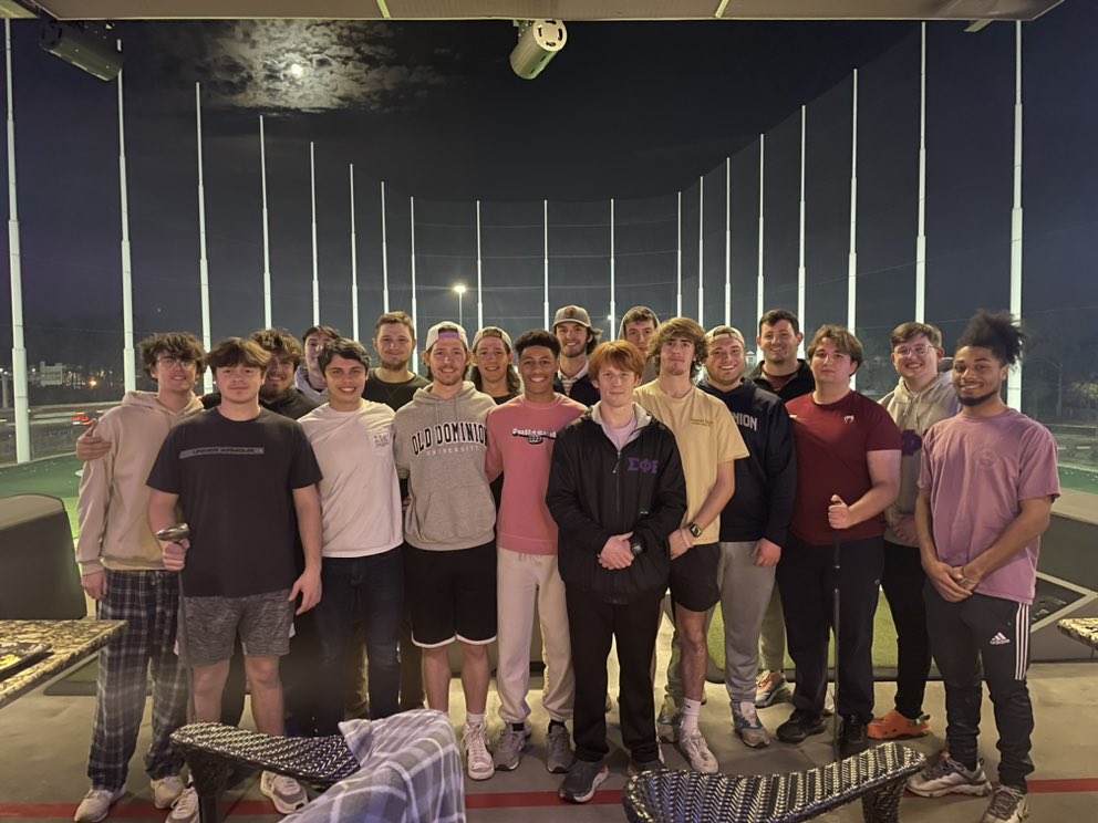 Our brothers had a great night bonding with all of our new members at Topgolf this past Tuesday night! We would like to thank all of our brothers but especially our VP of Member Development Ryan Twomey for putting together such a great night! #VDBL