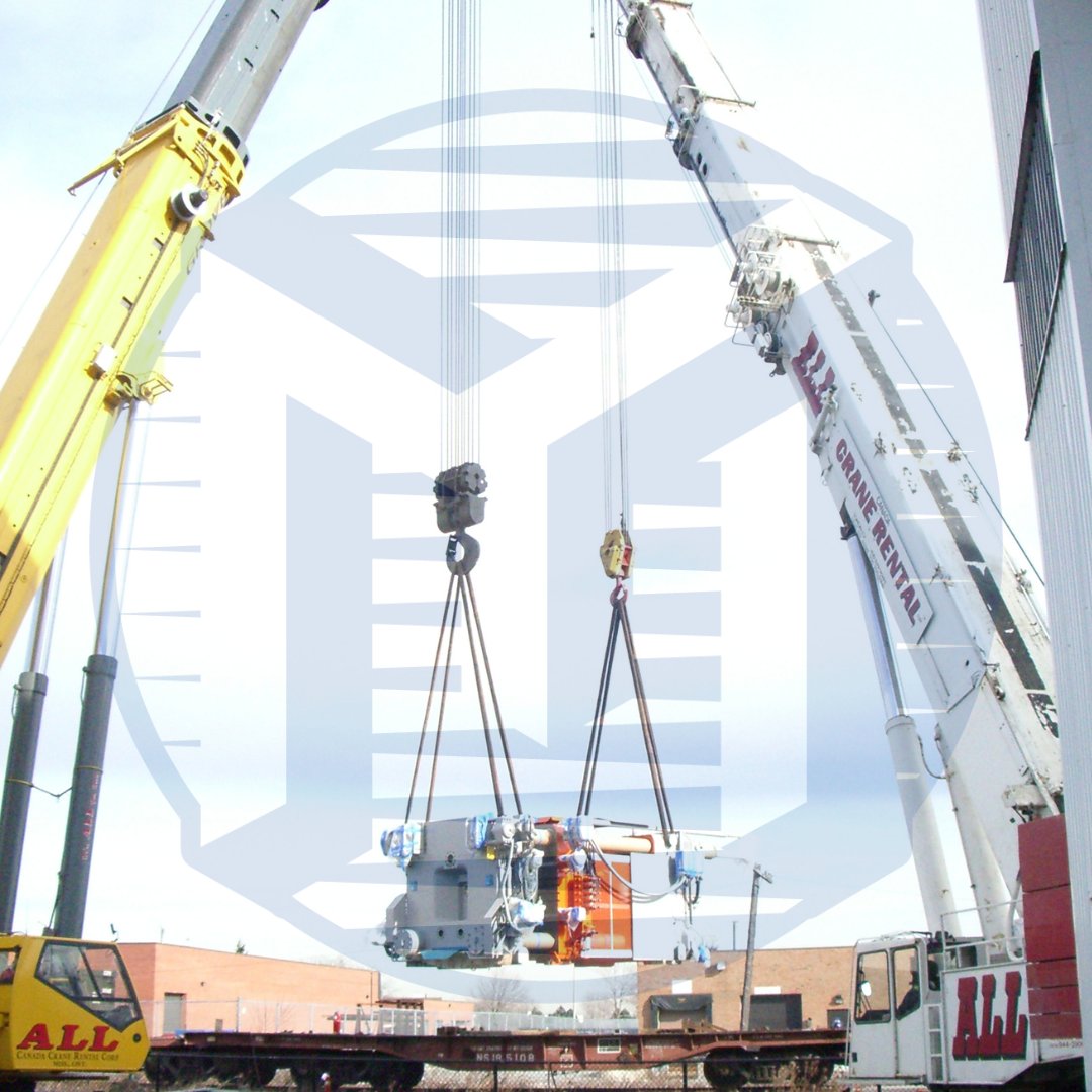 A great shot for Throwback Thursday! This lift was from 2005 when the Matcom team helped a client in Mississauga.

Contact Matcom today for all of your machinery moving needs.

#throwbackthursday #industrialproblemsolvers #machinerymovers #machinerymoversgta #heavyequipment