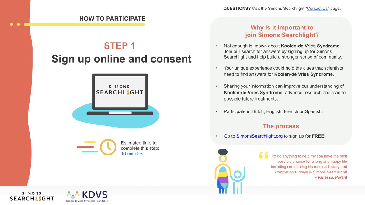 \#ShineYourSearchlight✨ Not enough is known about Koolen-de Vries Syndrome. Join our search for answers by signing up for #SimonsSearchlight and help us grow our community in 2023. Go to SimonsSearchlight.org to sign up for FREE! #KdVS #KoolendeVriesSyndrome #KdVSFoundation