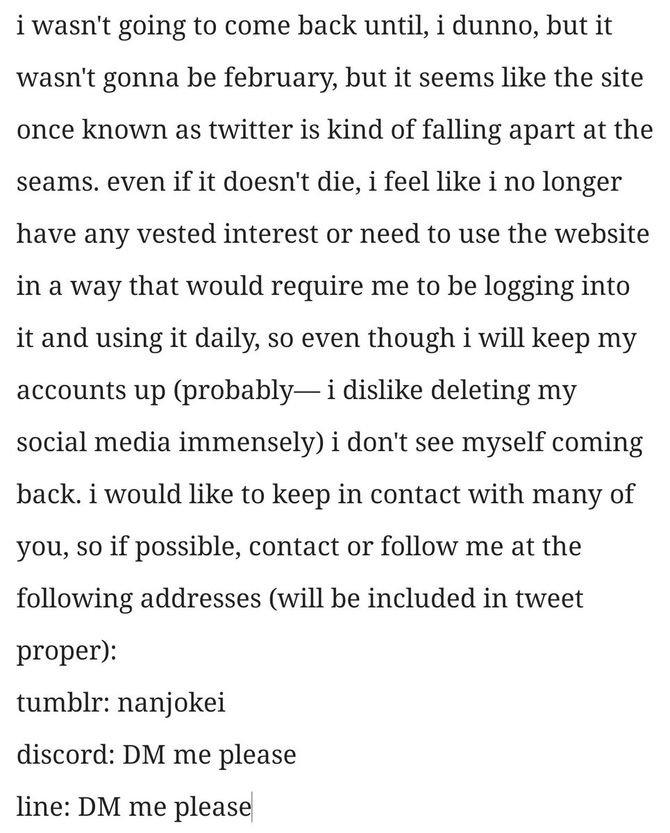 ebisueika's tweet photo. IMPORTANT⭐️⭐️⭐️⭐️⭐️⭐️⭐️⭐️

thank you for everything. i was gonna hold off on this and write something way less half-assed but 1. im scared people will leave and not see this post if i make it later given the site is DYING 2. honestly who cares. 
here's to a new era
please read ⬇️ https://t.co/cos7tPsXpz