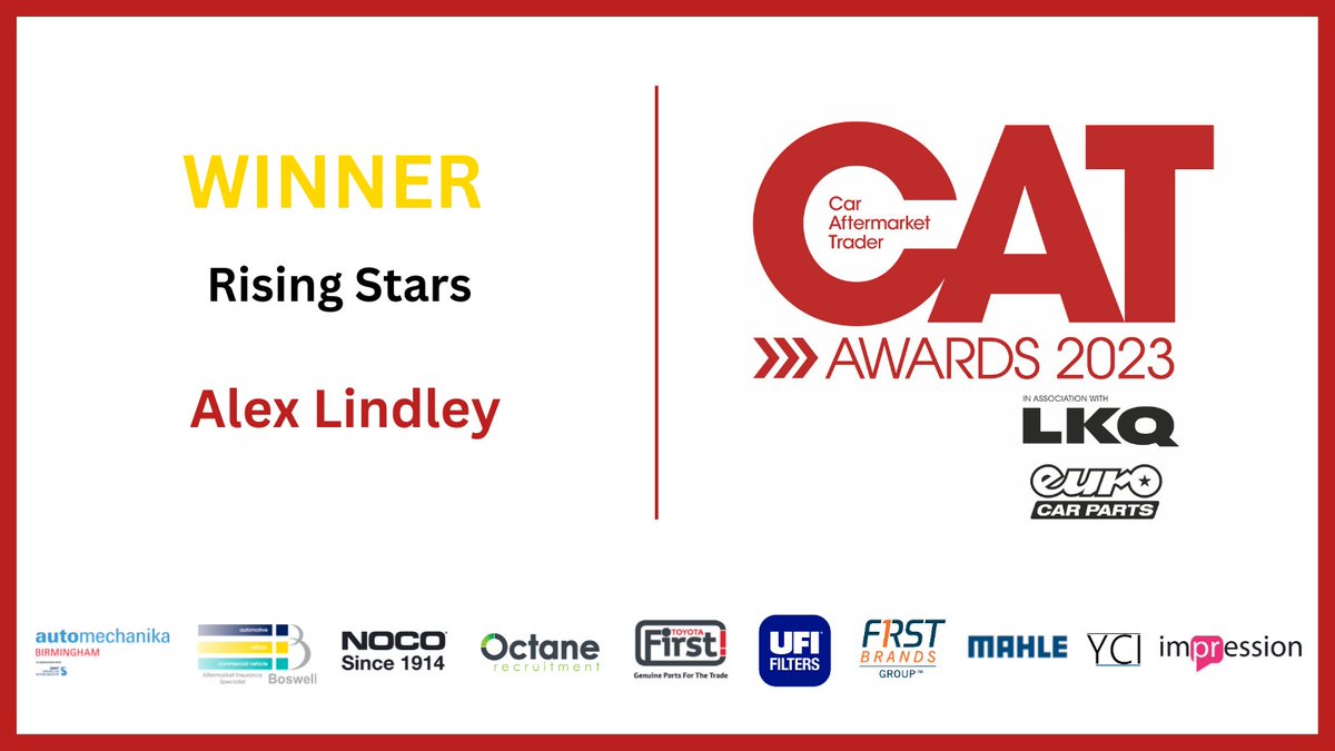 Our ‘Rising Stars’ Award, sponsored by <a href="/OctaneRec/">Octane Recruitment</a> is slightly different this year, as we are presenting it to an individual rather than a group. 
It’s a pleasure to present the Award to Alex Lindley. Congratulations!