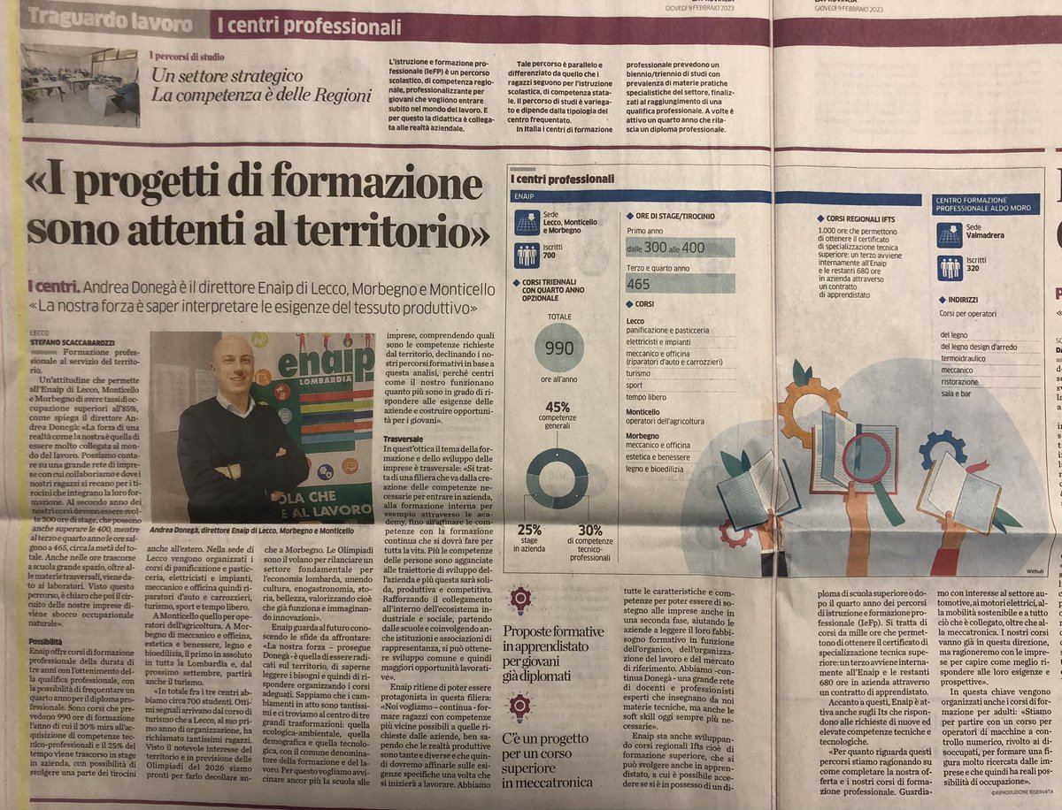 Andrea_Donega's tweet photo. Oggi su @laprovinciadilc.
#CommissioneEuropea ha proclamato 2023 “anno europeo delle #competenze” e noi di #Enaip ci siamo per rendere la #formazione un fattore abilitante al futuro, ed essere in grado di rispondere alle esigenze delle aziende e costruire opportunità per #giovani https://t.co/PScpkTfVAJ