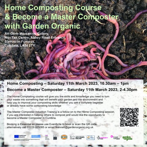 Art_Gene's tweet photo. We're partnering with @gardenorganicuk #Cumbria to offer composting wisdom. Free course: learn how to create healthy soil and reduce methane
#LowCarbonBarrow https://t.co/Y8tXt17jPB
