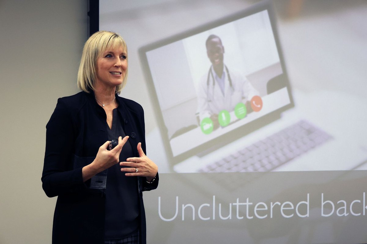 SpeakerDynamics's tweet image. Karin recently spoke at the Center for Meeting Effectiveness at University of Utah Health about Telehealth: connecting with patients through the camera. Were you unable to attend? View the event here 👉 fb.watch/ipdygdPESy/
