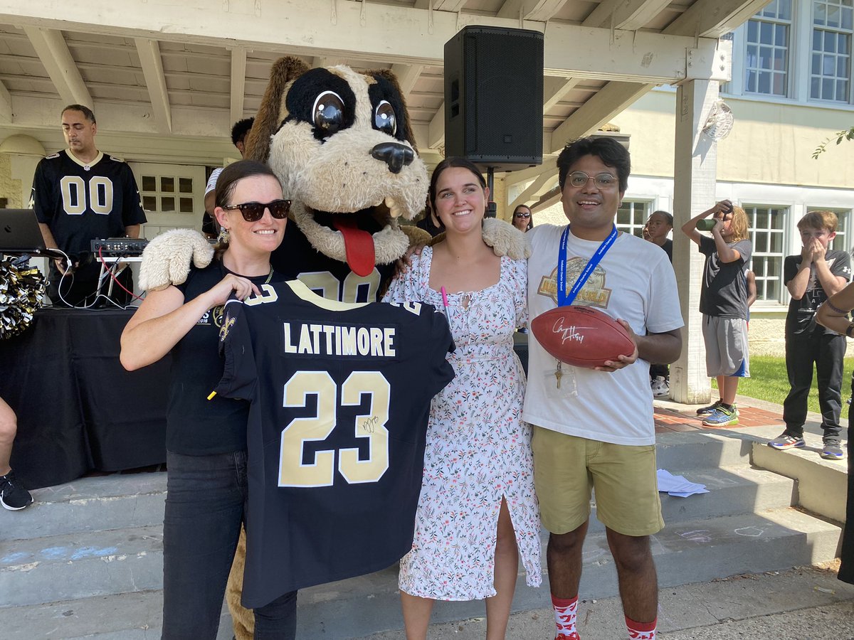 GentillyAudubon's tweet photo. There may not be Black and Gold on the field this #SuperBowlSunday, but we are thinking back to all the fun our Rarebirds got to experience during a Junior Training Camp with the New Orleans Saints! ππ€ππβοΈ
#ThrowbackThursday #nola #nolasaints #audubongentilly https://t.co/AV6toyCBOa