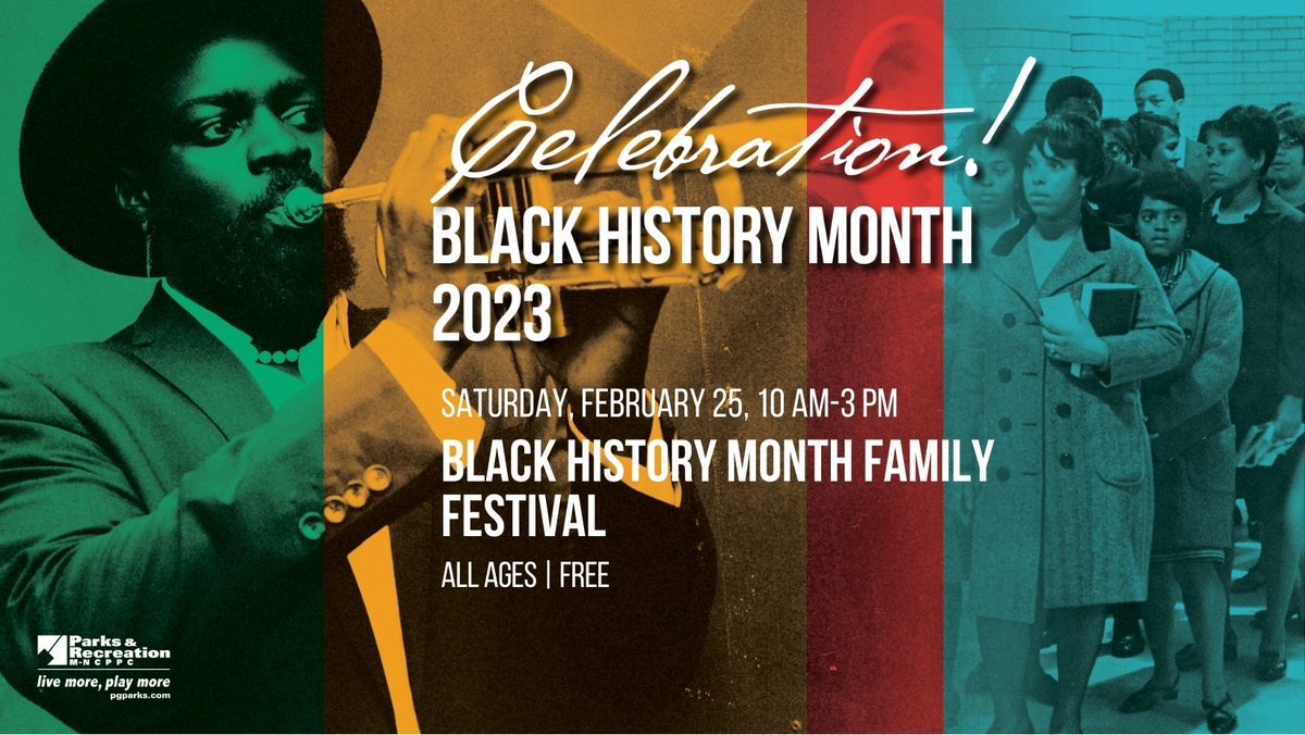 CEXAlsobrooks's tweet image. Join the Department of Parks and Recreation as they host the Black History Month Family Day Festival on Saturday, February 25, from 10:00 AM to 3:00 PM at the Prince George’s Sports and Learning Complex.