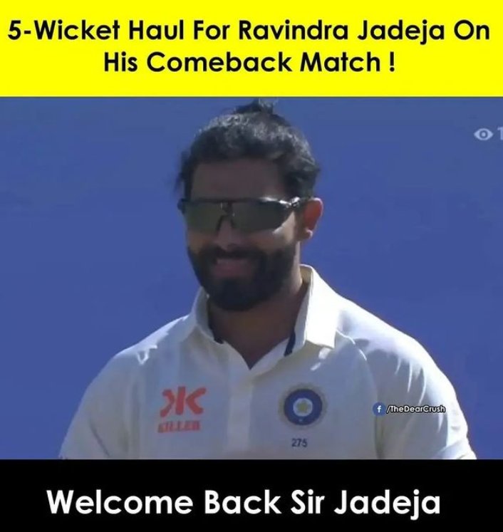 #INDvsAUS well come Sir Jadeja.
Ravindra Jadeja come back.
#RavindraKaushik #BGT2023