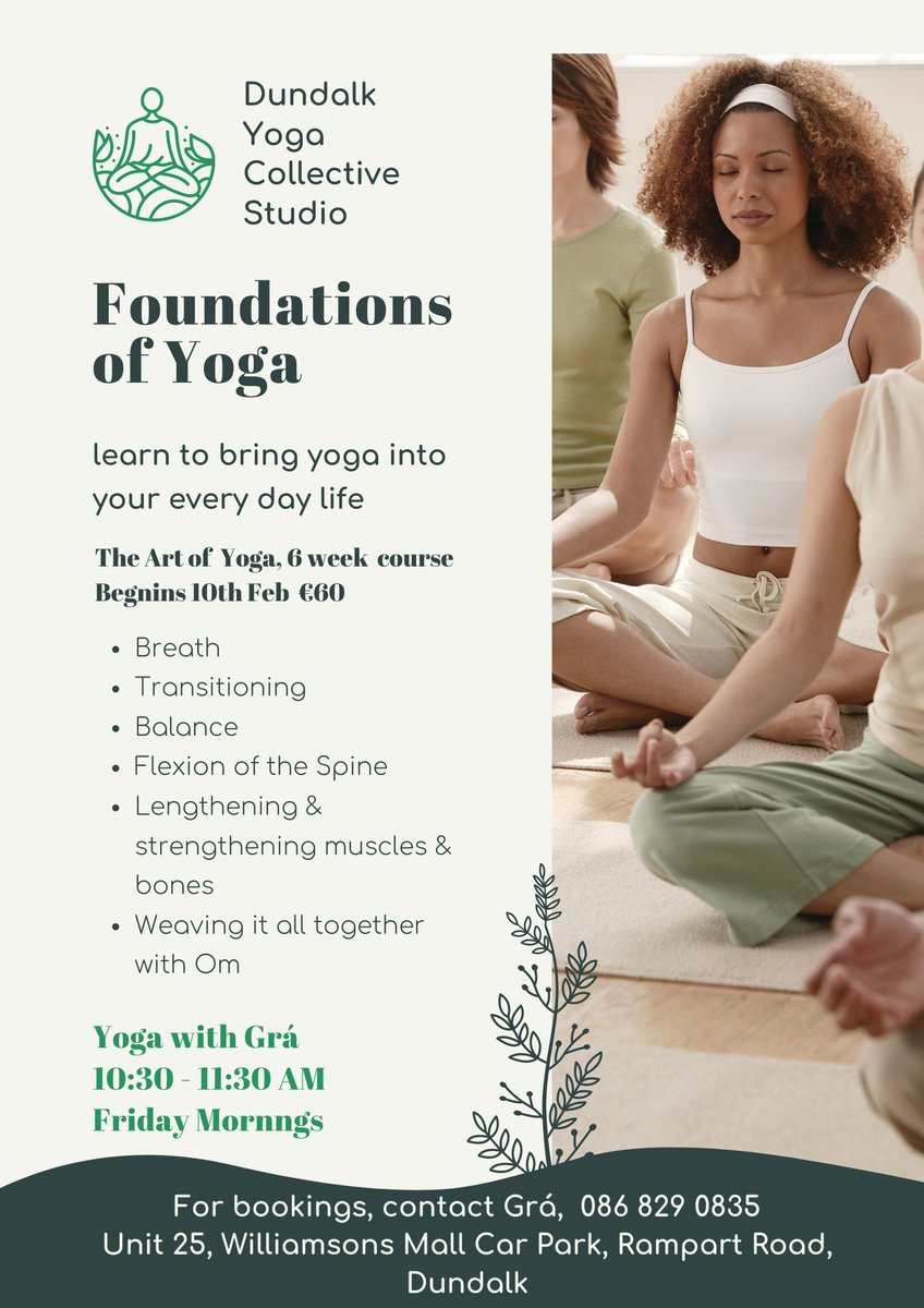 Dundalk Yoga on Friday mornings at 10.30 am
#louthchat