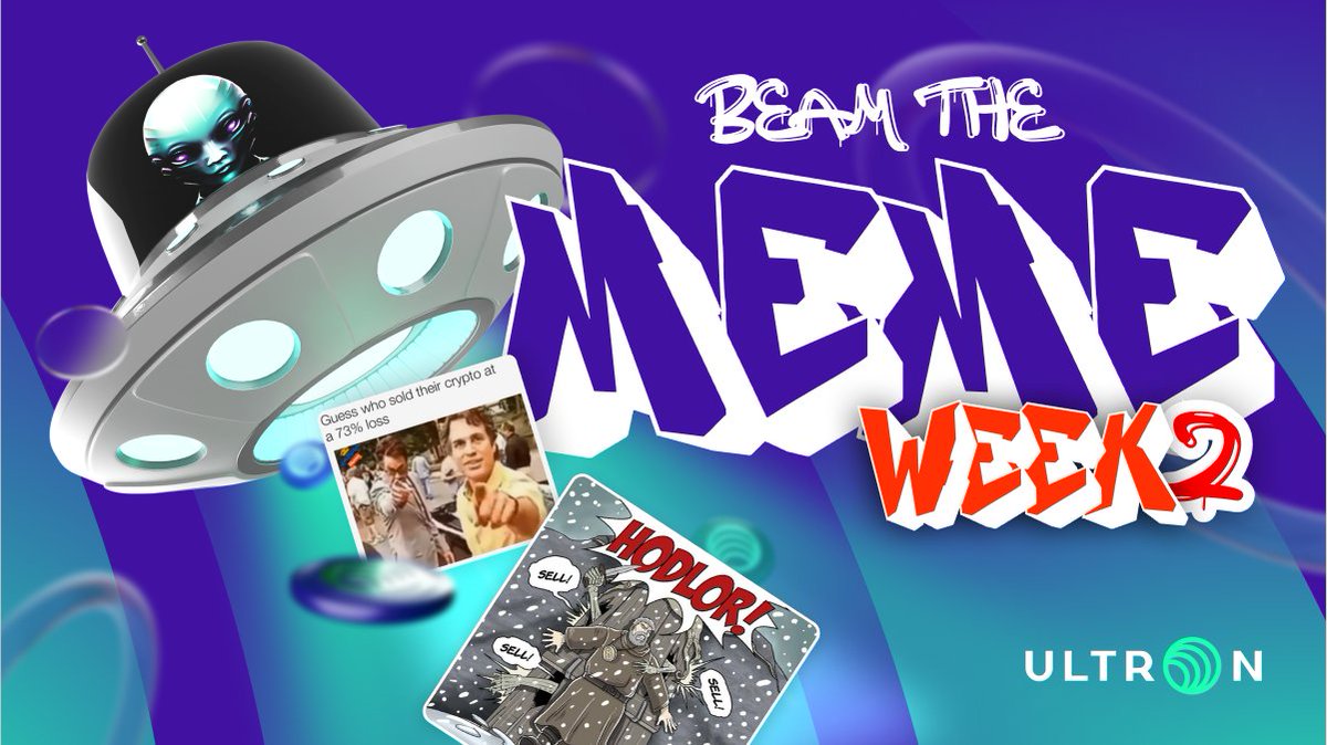 🥳ULX Airdrop: Week 2🪙

Create,🛸Beam the Meme, and win!

Bags:
3 - 200 ULX  Meme of the Week
Ultronaut role

💡To do 
Read👉 bit.ly/3HliMww
RT with #ultronauts #ulx #crypto #competition #memes #blockchain
