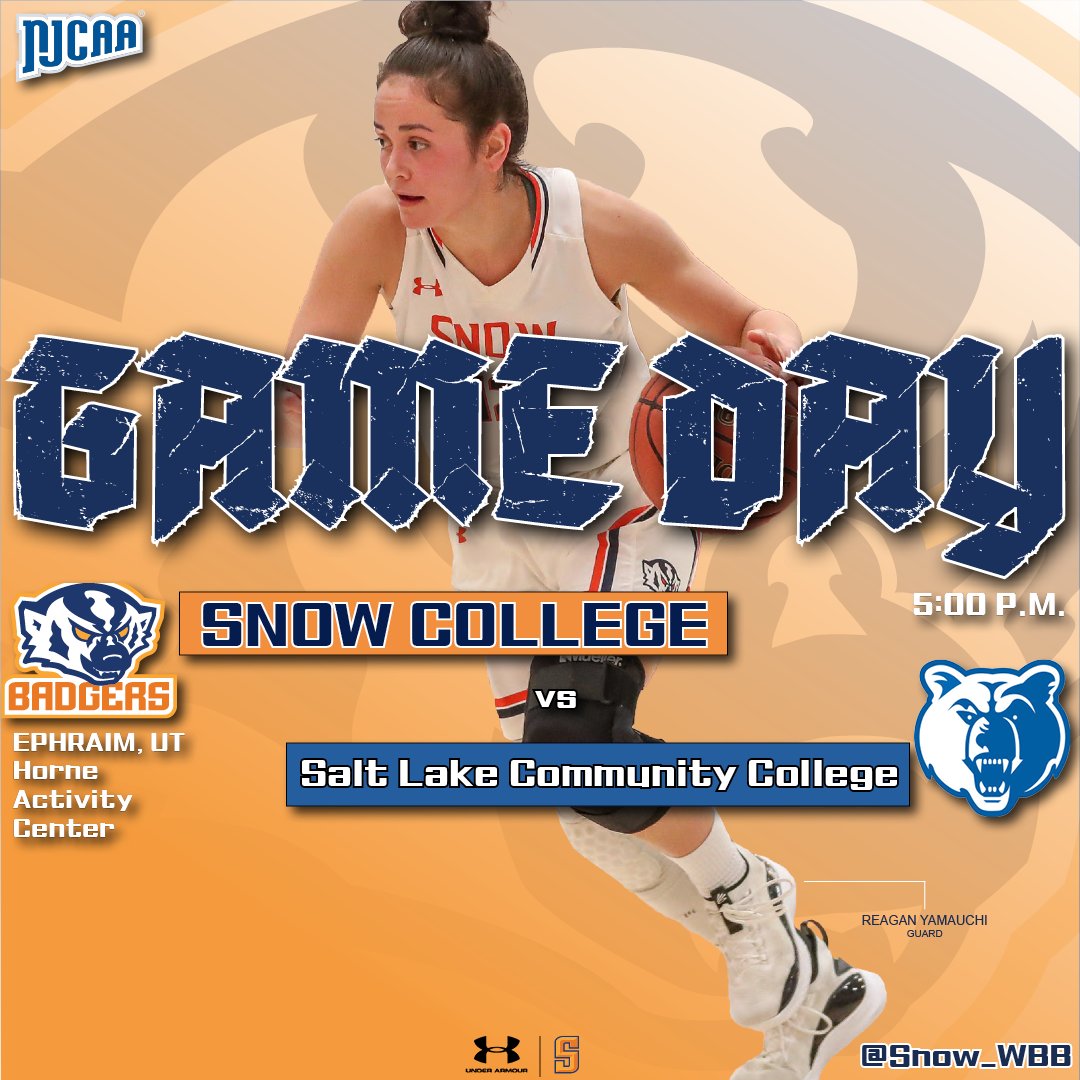 Snow_WBB's tweet photo. 🏀GAMEDAY🏀
🆚: @slccbruins_wbb 
 Game Day Central: https://t.co/2AnrBCqvtz
📍: Ephraim, UT/ Horne Activity Center
⏰: 5:00 p.m.
📺: https://t.co/dwkkulex28
📊: https://t.co/Kh0x8h1DsC

#SnowCollegeBadgers #SWAChoops #SWACwbb #GRIT https://t.co/6h4gEOUKQ5