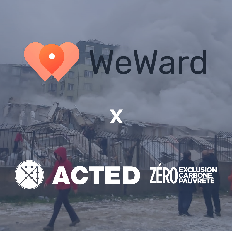 Acted's tweet photo. ACTED x @WeWardApp : soutenez notre action auprès des victimes des #séismes en Turquie et en Syrie en téléchargeant We Ward.

L'appli transforme l'activité physique en dons. Chacun de vos pas peut nous aider à répondre aux besoins urgents des personnes touchées par les séismes ! https://t.co/r7bWuPFco2