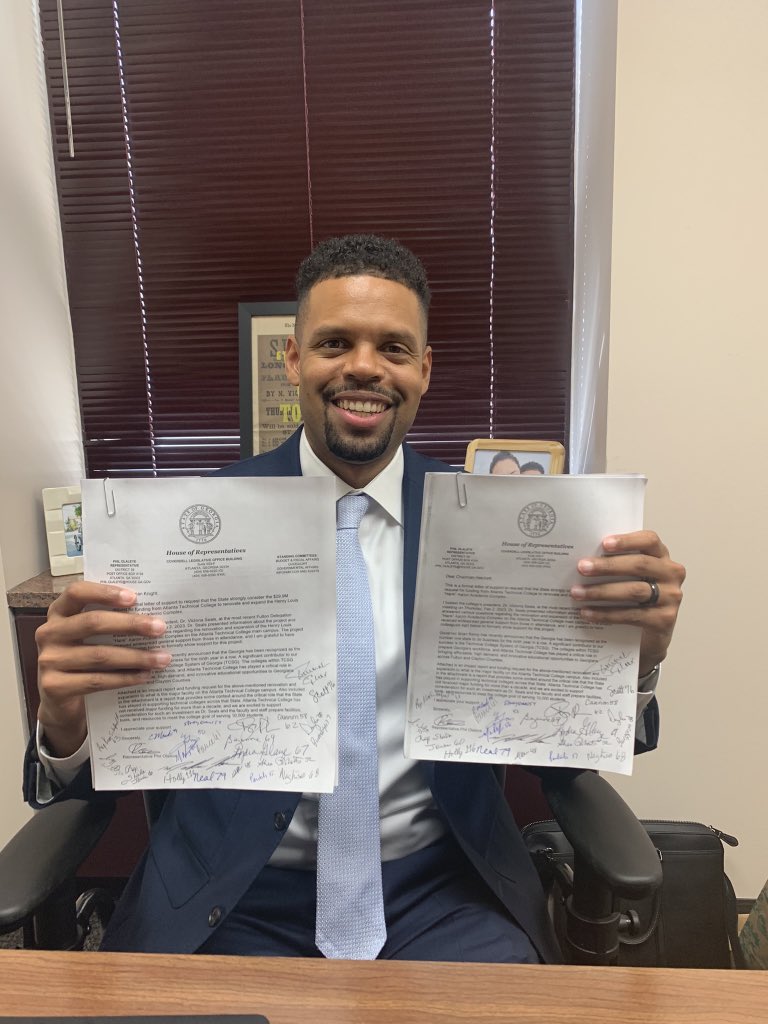 Just submitted formal letters of request — signed by a bi-partisan group of 23 peers from Fulton &amp; Clayton County — to secure $29.9M for Atlanta Technical College to renovate &amp; expand the Hank Aaron Learning Complex.

Thank you Appropriations’ Chairmen for your consideration!