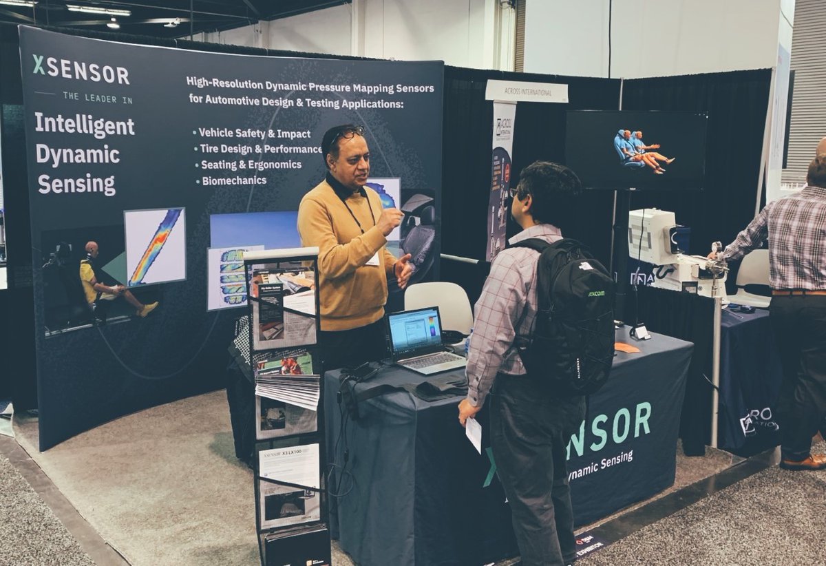 XSENSOR's tweet image. If attending #DMWest here in Anaheim, come find us in booth #3390 where we are demoing the latest in fast, high-resolution #PressureMapping sensors. Our custom solutions aid your continuous enhancement of manufacturing product design and performance.

#IntelligentDynamicSensing
