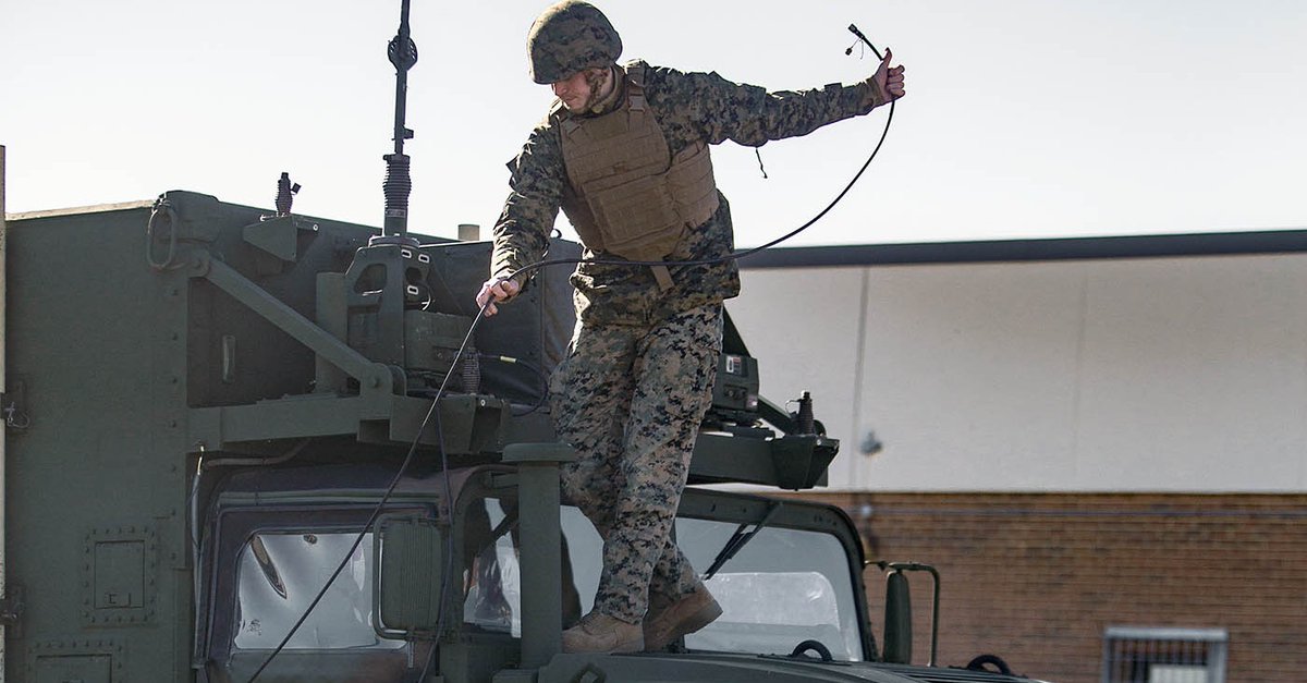 MACS-24 Marines with 4th Marine Aircraft Wing executed high-frequency communications training at Camp Elmore, Virginia, Feb. 3 to validate readiness and refine communication control.

#capabilities #EveryDomain