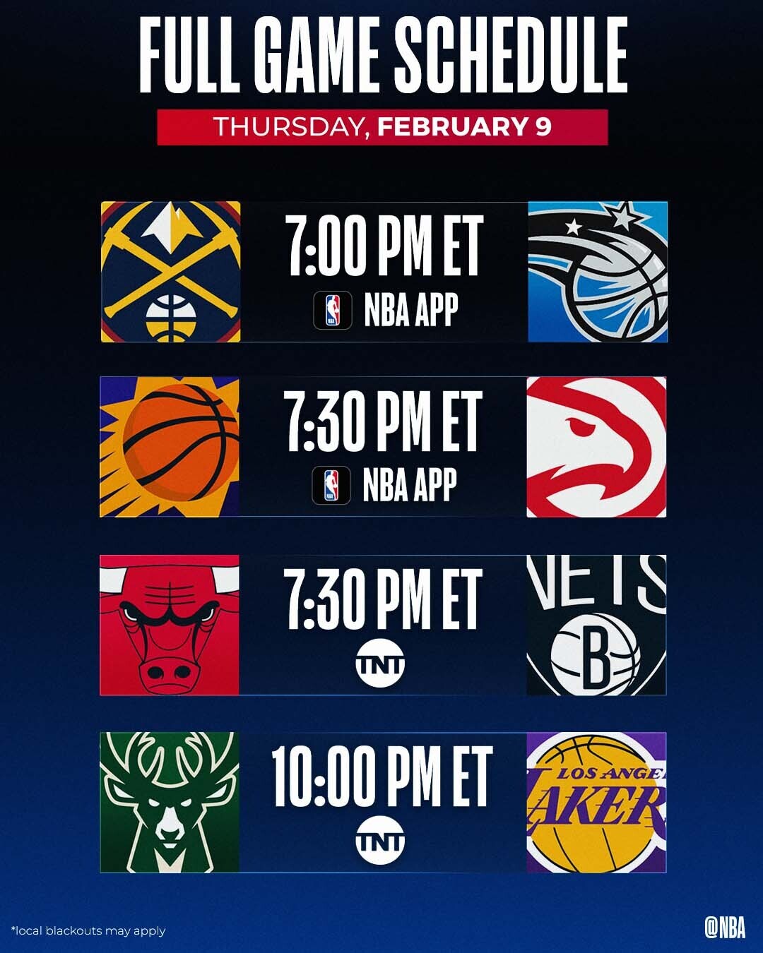 NBA on Twitter "The No. 1 seed Nuggets, the scorching Bucks, and some