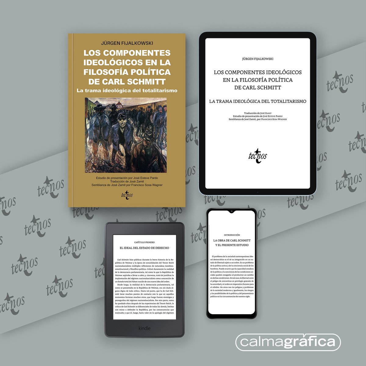 Hoy la editorial Tecnos estrena esta novedad tanto en papel como en ePub y, sí, adivináis, nosotros hemos trabajado en ambos formatos.
#JürgenFijalkowski #carlschmitt  #editorialtecnos   #libroselectronicos #ebookdigital #epub #kindle #kobo #digitalstorear #Calmagráfica