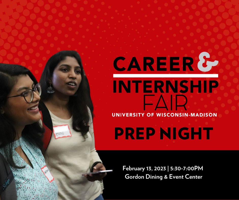 UWSuccessWorks's tweet photo. Not quite ready for the Career Fair next week? We can help! Join us for FREE LinkedIn Headshots, Resume reviews, professional padfolios, and more!
More information here: https://t.co/onkahXlqeH
#successworks #uwmadison #careerfair #prepnight https://t.co/8nZcr7oLss