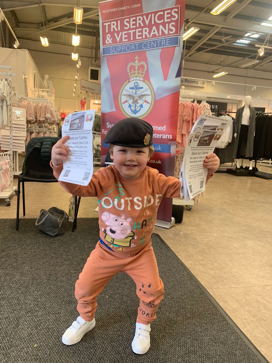 Did we tell you we have a new campaign manager? Here he is sharing flyers about our centre to raise awareness. When his dad comes in to see us he loves to play with the toy tank in the centre. If you want to donate here’s the link veteransupportcentre.org.uk/#campaign-save… #veterans #charity #home