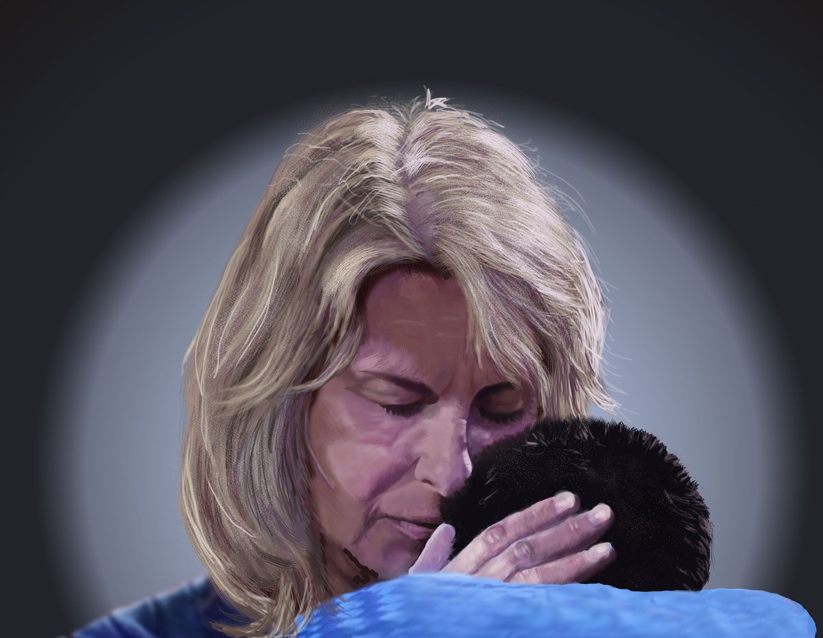 The Healing Bubble Of A Mother's Hug
@djokernole this is a gift to your mother ❤️
#Nolefam #novakdjokovic #AusOpen #digitalpainting #digitalart #illustration #myart