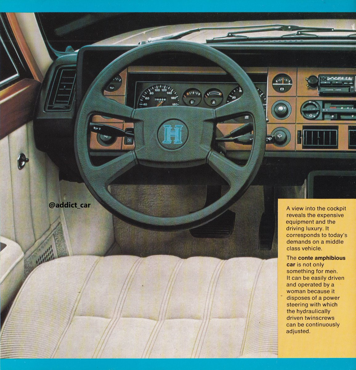 Car Brochure Addict on Twitter "'The Conte amphibious car is not only