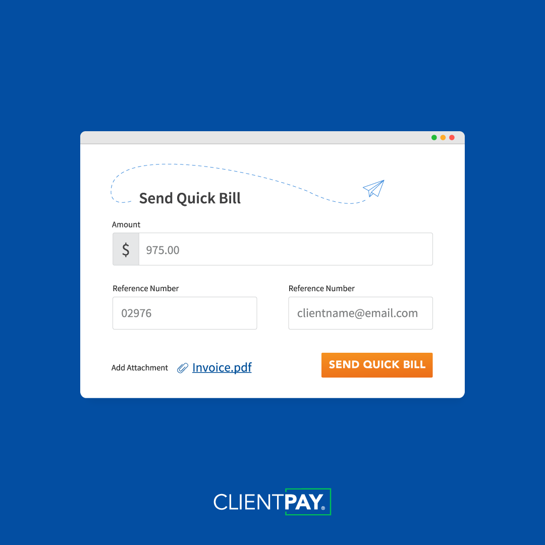 Our payment processing technology was built with the features and functionalities that matter most to professional service providers like you.

ClientPay's goal is make your business transactions as efficient as possible.