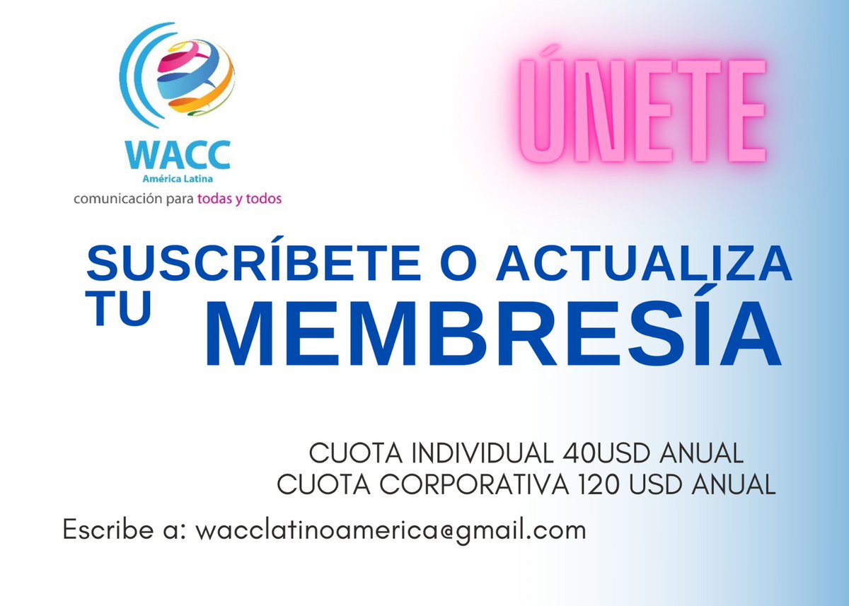 ALWacc's tweet photo. El periodismo de servicio público es importante. Ayuda a proteger y apoyar los medios de comunicación independientes y comunitarios. Únete a la WACC hoy. #ComunicaciónParaTodasyTodos https://t.co/e0bdK9AAtu