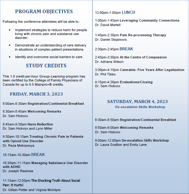 Attention health care providers: Join us on March 3-4, 2023 <a href="/DeltaDartmouth/">Delta Dartmouth</a> for our annual conference. This year's theme is "Refocusing Care" and will include presentations on #harmreduction #compassion #SocialPain #deescalation. 
Learn more: atlanticmentorship.com