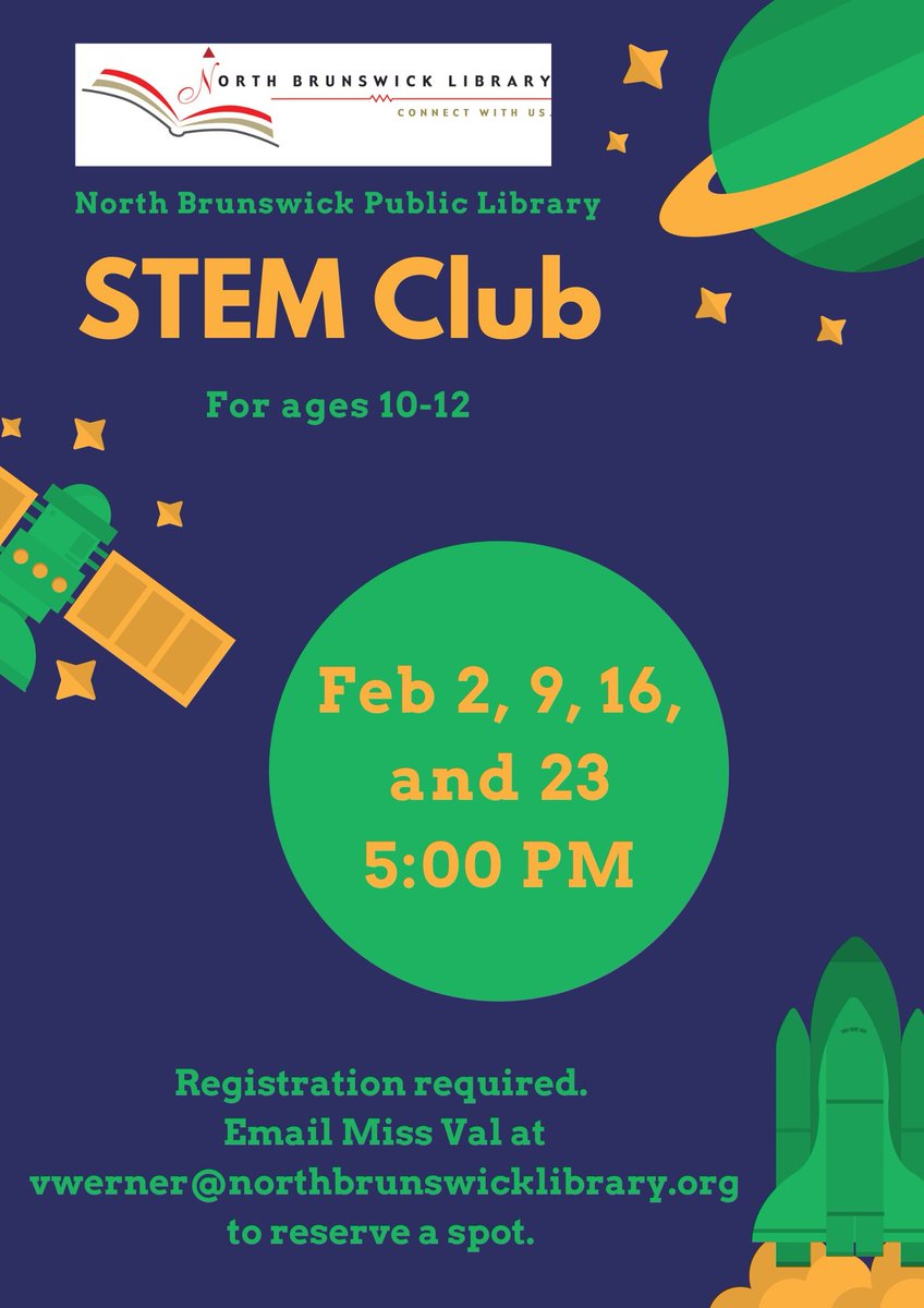 For tonight's #STEM Club at 5PM, ages 10-12 are invited to join Miss Val in creating #ValentinesDay Cards using Binary Numbers! Please email vwerner@northbrunswicklibrary.org to reserve your spot. See you soon. #binarynumbers #science #scienceforkids #northbrunswicklibrary