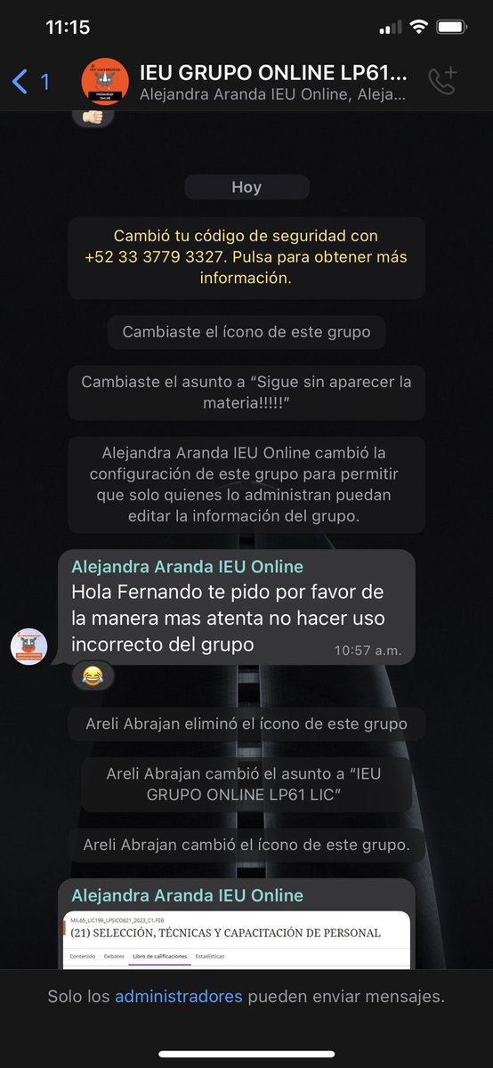 FBalgali's tweet photo. El día de hoy hago un llamado a @Universidad_IEU en su modalidad online! Soy estudiante de psicología y cada lunes terminando las materias aparece las nuevas materias y estamos a jueves y no aparece. Mis asesores son unos groseros y tiranos que no les importa 👇. https://t.co/FIGlCIGexd