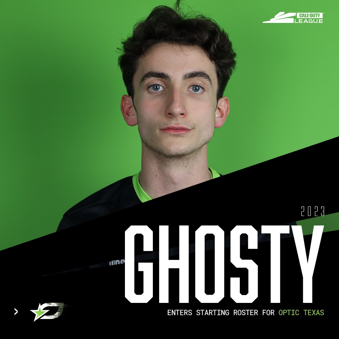 CODLeague's tweet image. ROSTER UPDATE: @OpTicTexas welcomes @oDanGhosty into their starting line up heading into Major III. 

#CDL2023 | #BrickByBrick