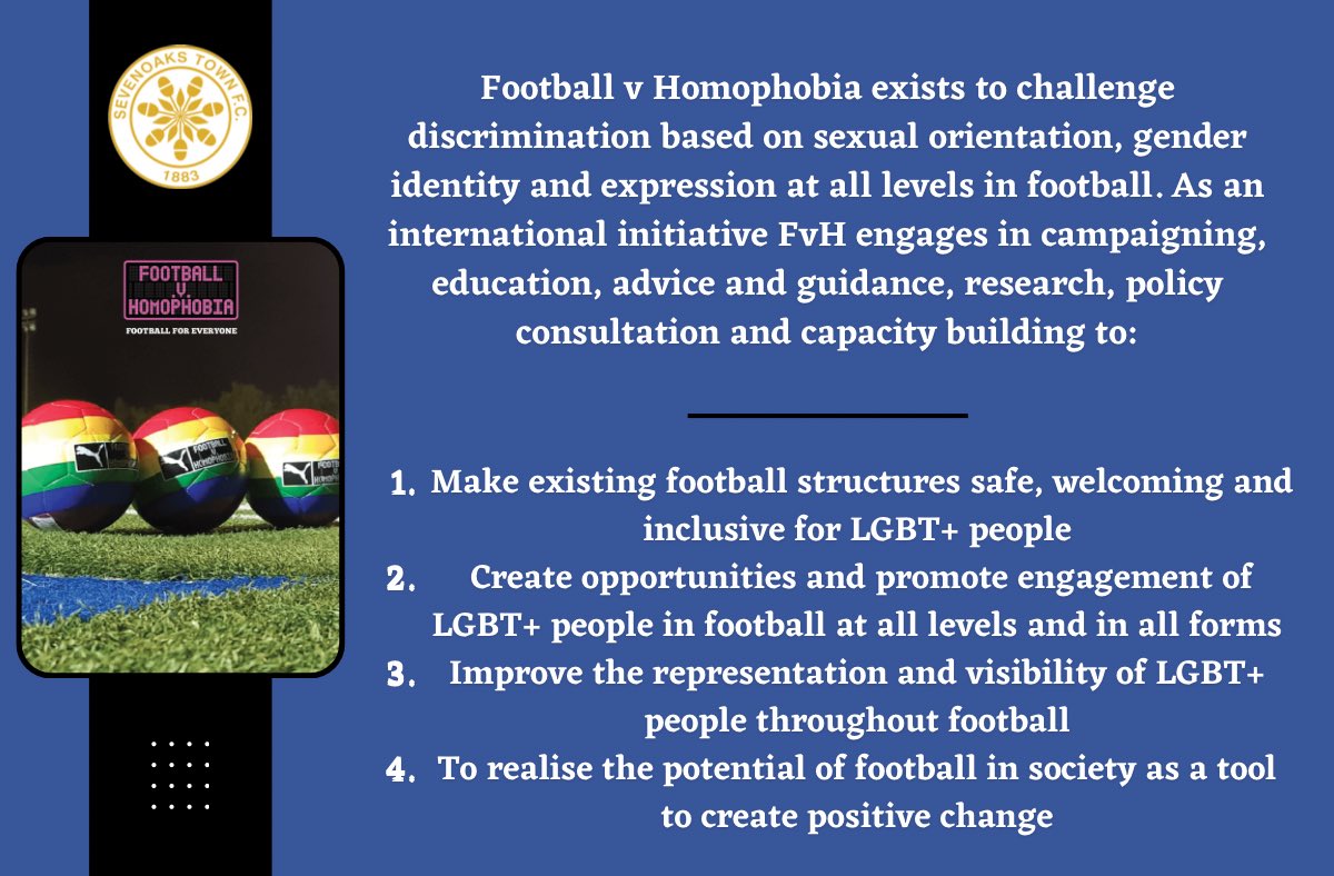 Football is for everyone! ⚽️

@FvHtweets 🔵⚫️ | #Sevenoaks #STFC #IsthmianLeague #FvH2023