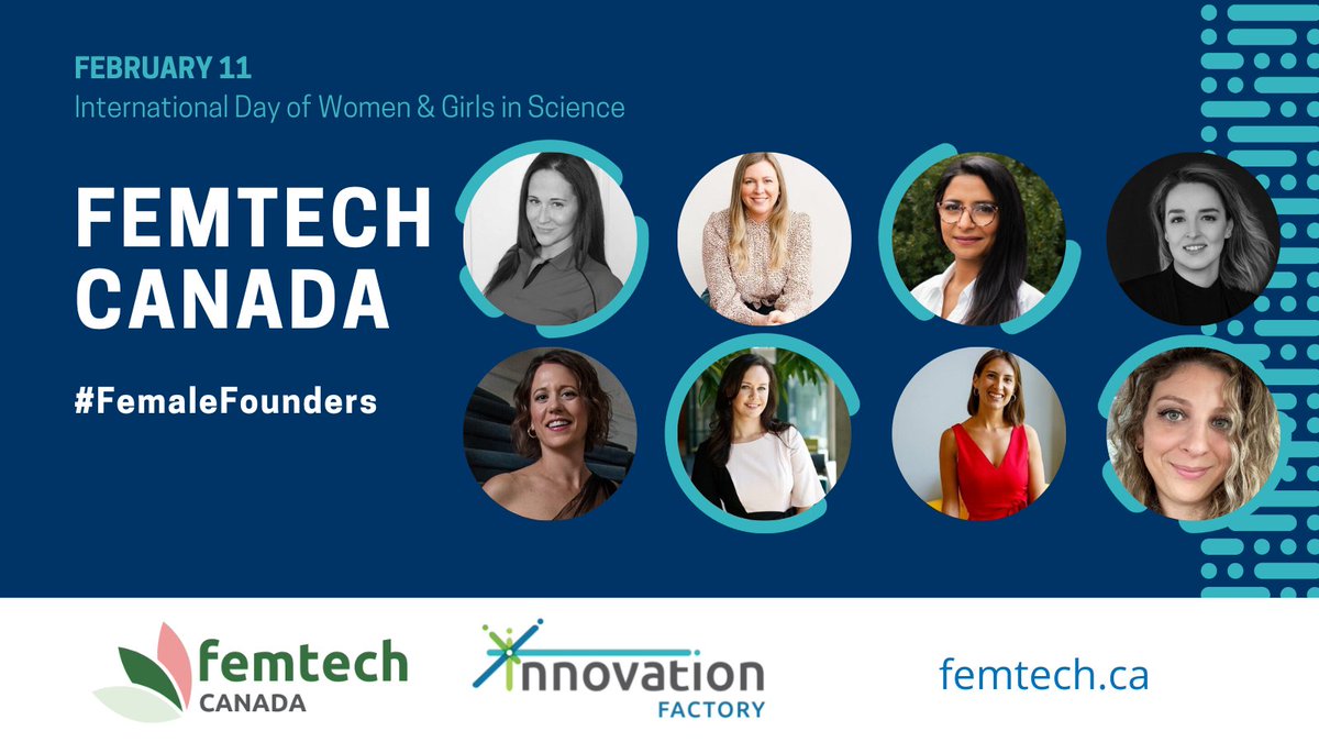 As a proud supporter of @femtechcanada we're hoping to see you at the bi-monthly virtual roundtable, happening later today: femtech.ca/roundtable Plus, in honor of #IDWGIS2023 - we’d like to highlight the #FemaleFounders changing the narrative: femtech.ca/our-team/